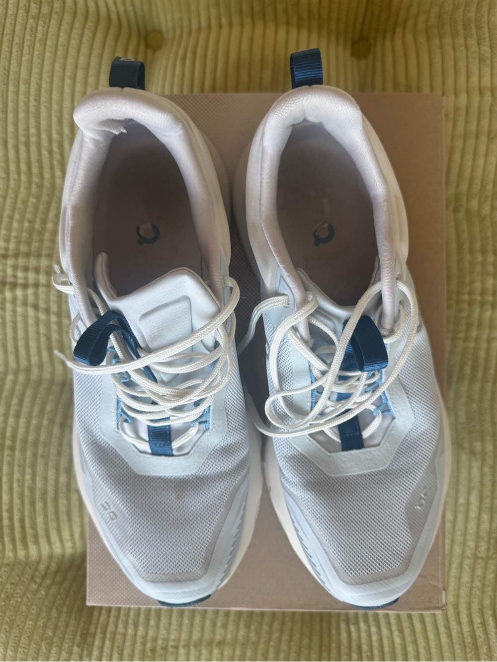On Running Cloudtec women’s Running Shoes - White & Blue Outsole - Picture 4 of 5